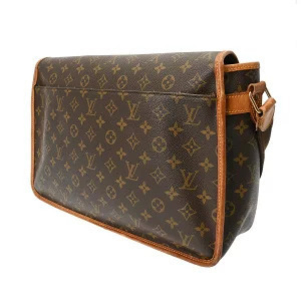 Louis Vuitton Bag Brown Shoulder Monogram Canvas Gibeciere